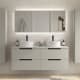 Conjunto mueble de baño Leni Salgar con lavabo sobre encimera principal 6