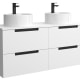 Conjunto mueble de baño Leni Salgar con lavabo sobre encimera principal 5