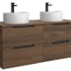 Conjunto mueble de baño Leni Salgar con lavabo sobre encimera principal 1