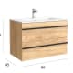 Conjunto mueble de baño Born Salgar detalle 7