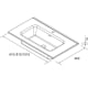 Conjunto mueble de baño Born Salgar croquis 12