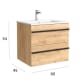 Conjunto mueble de baño Born Salgar detalle 6