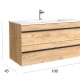 Conjunto mueble de baño Born Salgar detalle 8