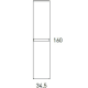 Columna de baño Basic Visobath croquis 2