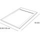 Plato de ducha de resina Corvus Hidronatur croquis 18