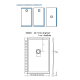 Plato de ducha resina Frame Bruntec croquis 9