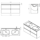 Conjunto mueble de baño Bbest Cosmic croquis 3