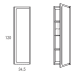 Columna de baño Índico Visobath croquis 4