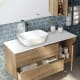 Mueble de baño con encimera de Solid Surface Coban Bruntec detalle 2