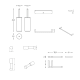 Conjunto de accesorios de baño Logic Cosmic croquis 6