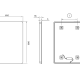 Espejo de baño con luz LED Dinamarca Ledimex croquis 11