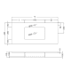 Lavabo encastrado Mara Masai Coycama croquis 18