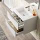 Mueble de baño con encimera de madera Landes Coycama detalle 1