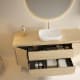 Mueble de baño con encimera de madera maciza Alpes 13 Bruntec detalle 2
