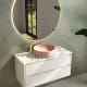 Mueble de baño con encimera de piedra Boston Bruntec detalle 4