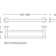 Toallero de baño Architect S+ Cosmic croquis 12