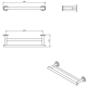 Toallero de baño Architect S+ Cosmic croquis 14