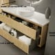 Mueble de baño madera maciza con encimera solid surface Alpes 19 Bruntec croquis 4