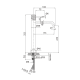 Grifo de lavabo Bless Imex croquis 24