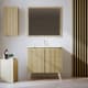 Conjunto de mueble de baño de madera maciza Alpes 14 Bruntec principal 0