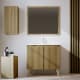 Conjunto de mueble de baño de madera maciza Alpes 14 Bruntec principal 1
