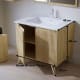 Conjunto de mueble de baño de madera maciza Alpes 14 Bruntec croquis 5