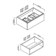 Mueble de baño Landes Coycama croquis 3