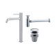 Pack Grifo de lavabo caño alto Monza Imex + Válvula click-clack + Sifón visto redondo principal 0