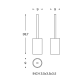 Escobillero de baño Architect S+ Cosmic croquis 20