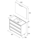 Conjunto mueble de baño Attila Salgar croquis 10