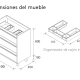 Conjunto mueble de baño Attila Salgar croquis 11