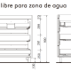 Conjunto mueble de baño Attila Salgar croquis 13