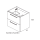 Conjunto mueble de baño Easy Royo croquis 12