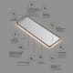 Espejo de baño con luz LED Palermo Ledimex opción 6