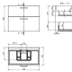 Conjunto mueble de baño con banquillo Verso VisoBath croquis 12