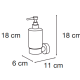 Dosificador de jabón Arena de Mediterranea de baño croquis 1