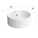 Conjunto mueble de baño con lavabo sobre encimera Born Salgar detalle 3