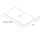 Conjunto mueble de baño con lavabo sobre encimera Born Salgar croquis 10
