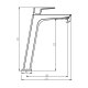 Grifo de lavabo Marriot GME croquis 8
