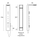 Columna de ducha hidromasaje Amanzi Sagobar croquis 1