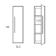 Columna de baño Aqua Visobath croquis 2