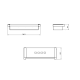 Jabonera de baño Metric M Cosmic croquis 2