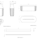 Set modular para ducha con dosificador y guía a pared Alife de Cosmic croquis 5