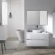 Conjunto mueble de baño con lavabo sobre encimera Glass Line Sanchís principal 1