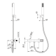 Grifo de ducha Bless Imex croquis 24