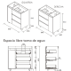 Conjunto mueble de baño Noja Salgar croquis 11