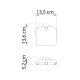 Conjunto de accesorios de baño Eros Gedy croquis 14