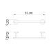 Conjunto de accesorios de baño Eros Gedy croquis 11