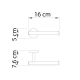 Conjunto de accesorios de baño Eros Gedy croquis 12