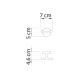 Conjunto de accesorios de baño Eros Gedy croquis 13